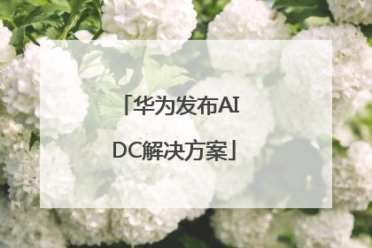 华为发布AI DC解决方案